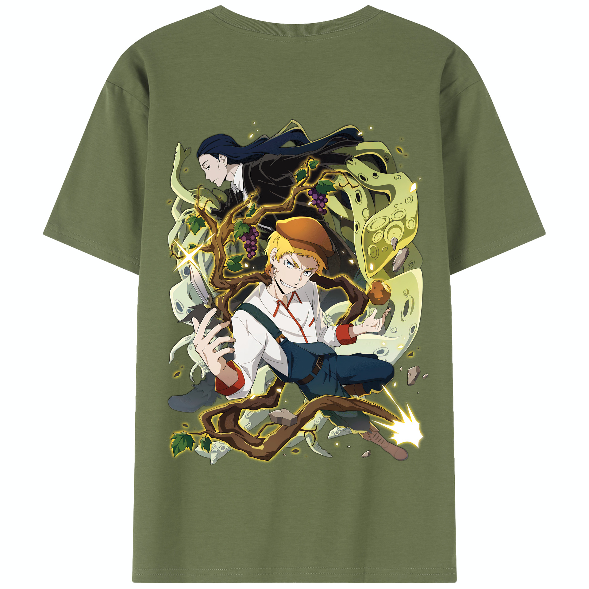 （画像用） 文豪ストレイドッグス Bungo Stray Dogs 綿100％半袖Tシャツ（背面プリント）
